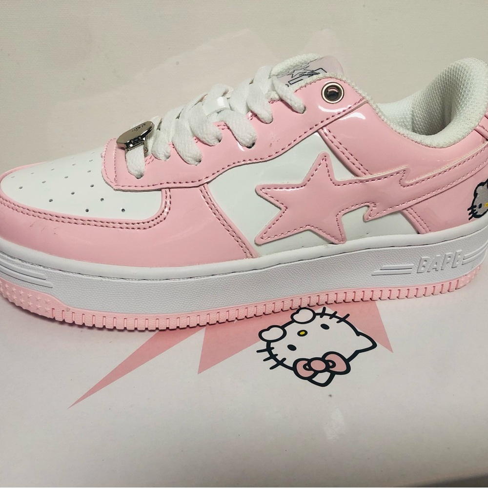 Bape Pink and White Star Sneakers (LAST PAIR)!!!